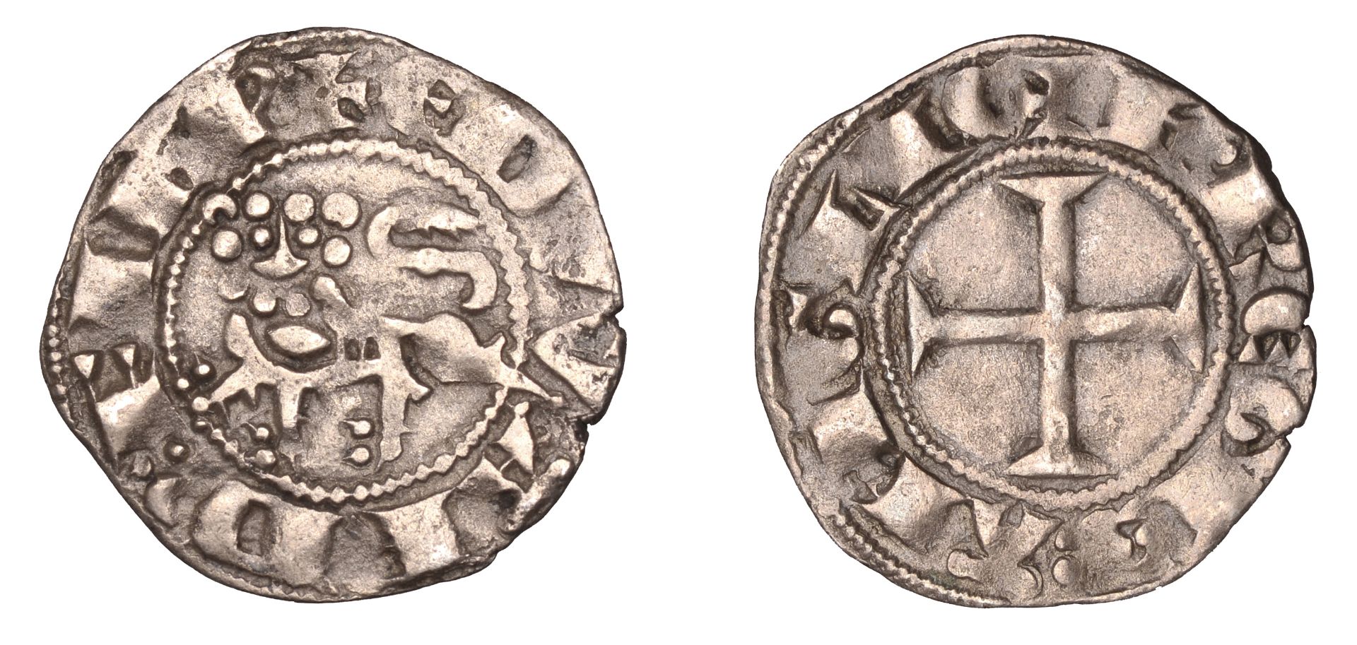 Anglo-Gallic, Edward I (issued during the lifetime of Henry III), Aquitaine, Denier au lion,...