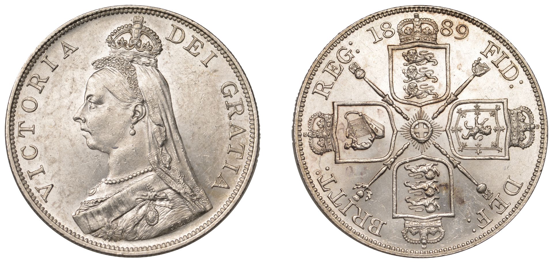 Victoria (1837-1901), Double-Florin, 1889 (ESC 2701; S 3923). Extremely fine Â£70-Â£90