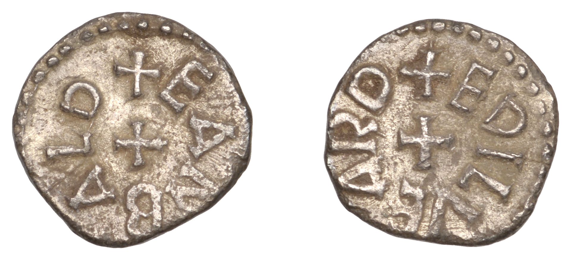 Archbishops of York, Eanbald II (796-835), base Sceatta or Penny, Phase I, Ã†thilweard, eanba...