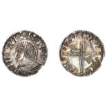 Hiberno-Scandinavian Period, Phase III, Penny, bust left, hooked nose and wedge lips, rev. l...
