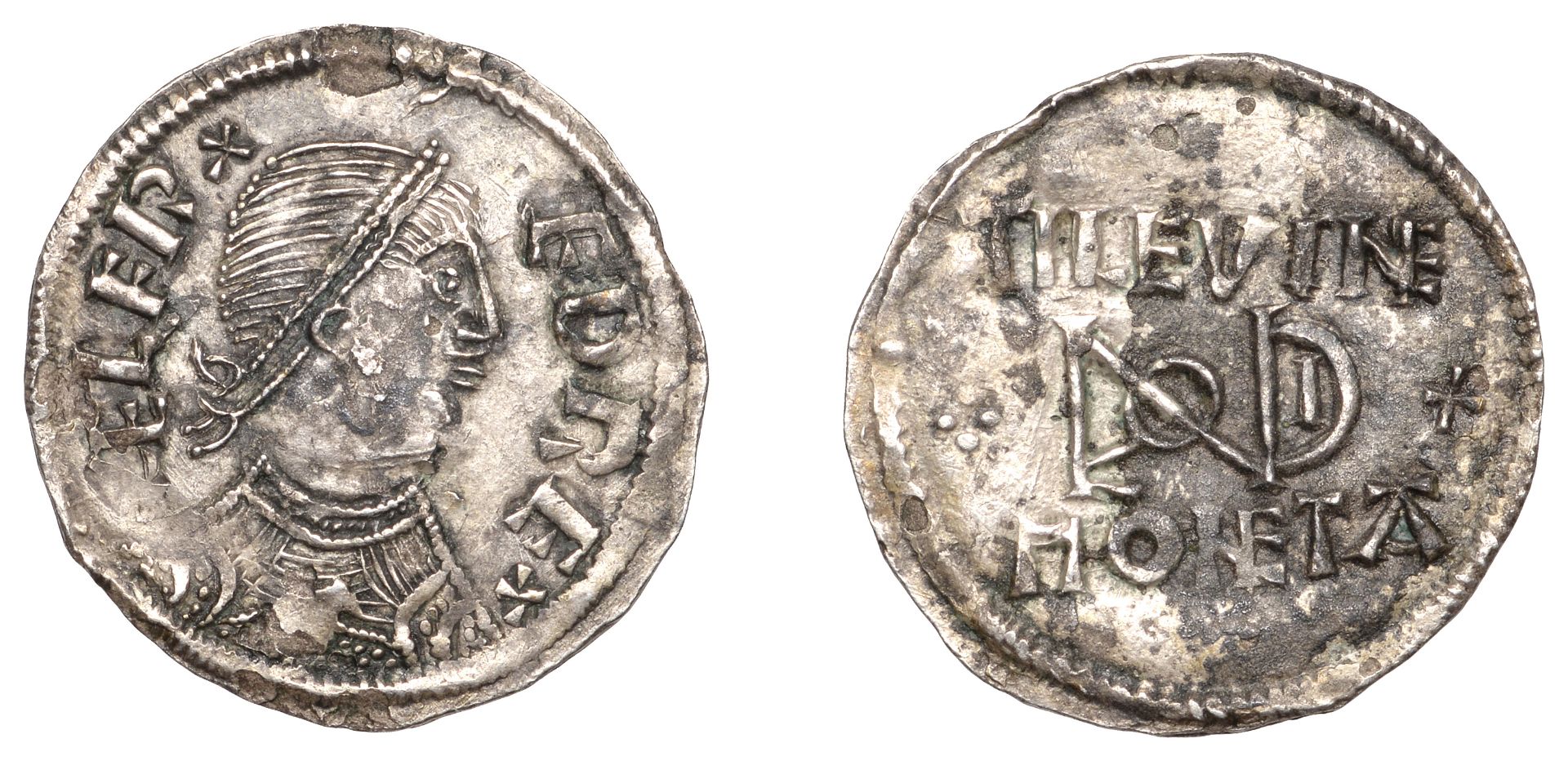 Kings of Wessex, Alfred the Great (871-99), Penny, Phase III, London Monogram type [BMC ix],...