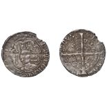 David II (1329-1371), Third coinage, Halfgroat, Edinburgh, mm. cross pattÃ©e, 'Robert II' sty...