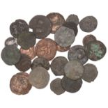 Miscellaneous, Assorted Islamic bronze coins (26), mostly pictorial types [26]. Mostly fair...