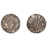 John (as Lord, 1172-1199), Second coinage, Halfpenny, type Ib, Dublin, Norman, norman on dw,...