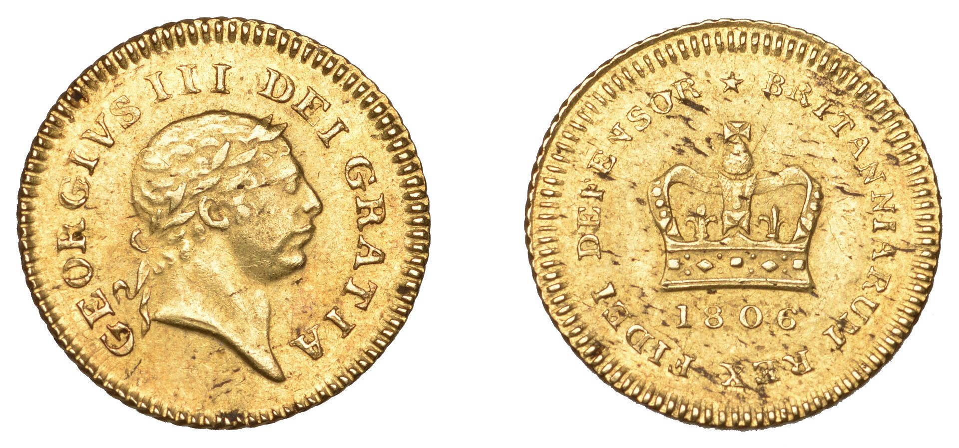 George III (1760-1820), Pre-1816 issues, Third-Guinea, 1806 (EGC 876; S 3740). Minor fleckin...