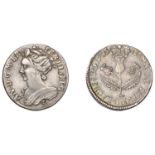 Anne (1702-1714), Five Shillings, 1705/4, 2.40g/12h (S 5704). Lightly cleaned, otherwise ver...
