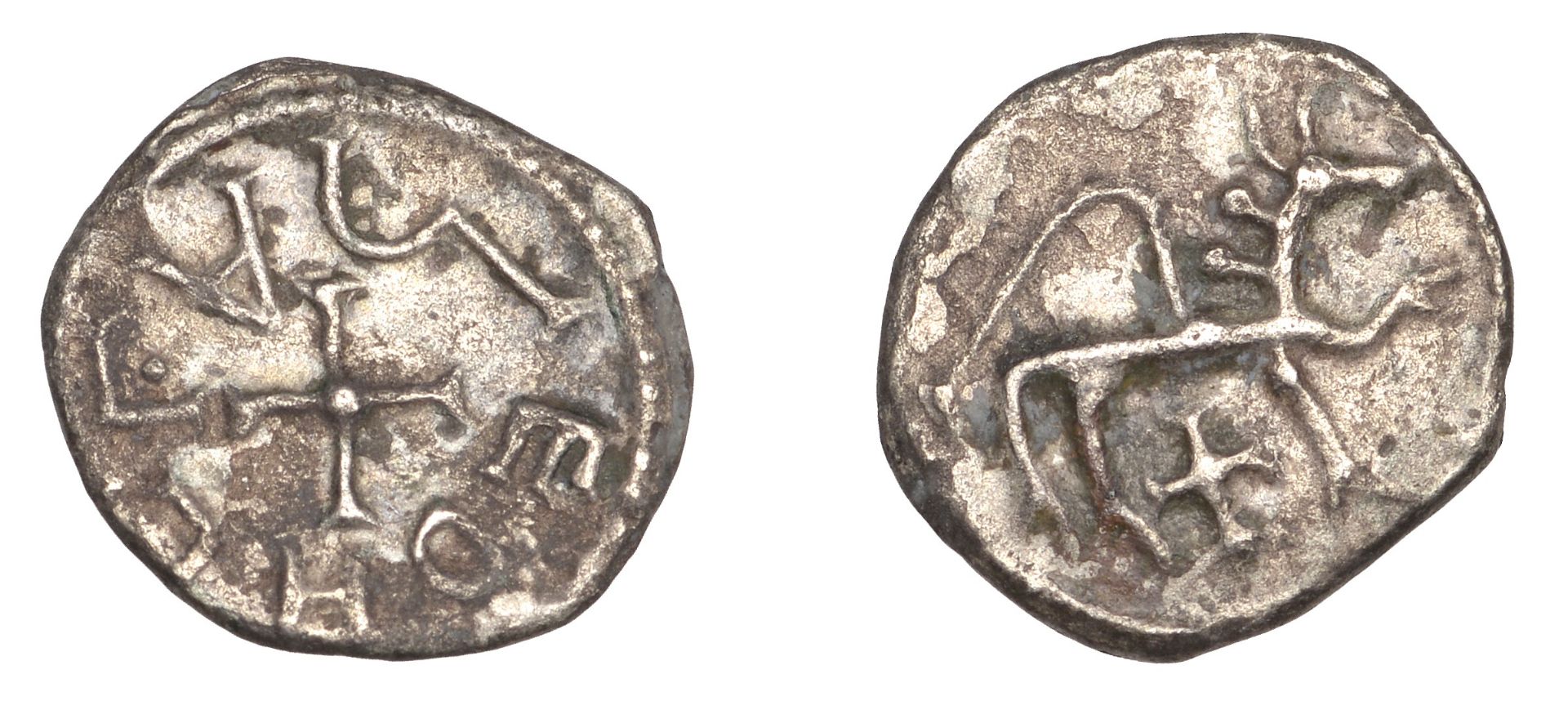 Kings of Northumbria, Alchred (765-74), Sceatta or Penny, aÎ³chged [part retrograde] around s...