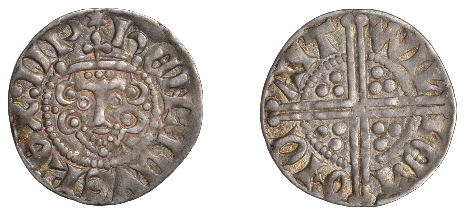 Long Cross coinage, Penny, class IIId, Canterbury, Willem, willem on cant, 1.45g/6h (N 988/1...