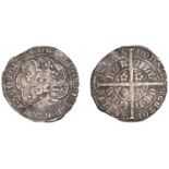 David II (1329-1371), Third coinage, Groat, Edinburgh, mm. cross pattÃ©e, 'Robert II' style b...