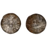 Ã†thelred II (978-1016), Penny, Second Hand type, London, Ealhstan, ealhstan m-o lvnd, 1.49g/...