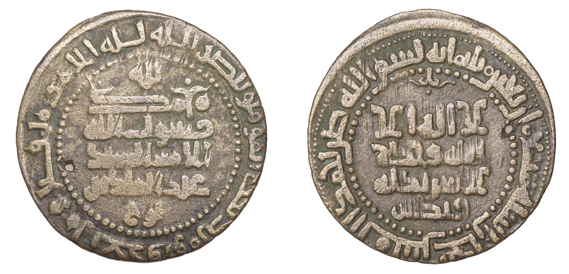 Samanid, 'Abd al-Malik b. Nuh, Fals, Bukhara 347h, citing Qatekin, 2.51g/1h (SNAT XVa, 91; A...