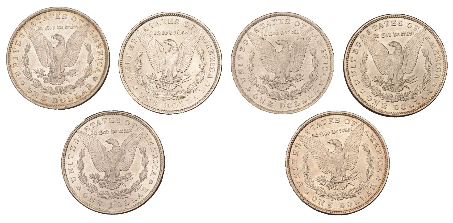 United States of America, Dollars (6), 1879s, 1883o (2), 1885, 1886, 1889 [6]. Extremely fin... - Image 2 of 2