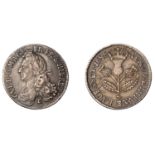 William II (1694-1702), Five Shillings, 1696, reads gvlÂ·, stop before date, 2.32g/12h (SCBI...