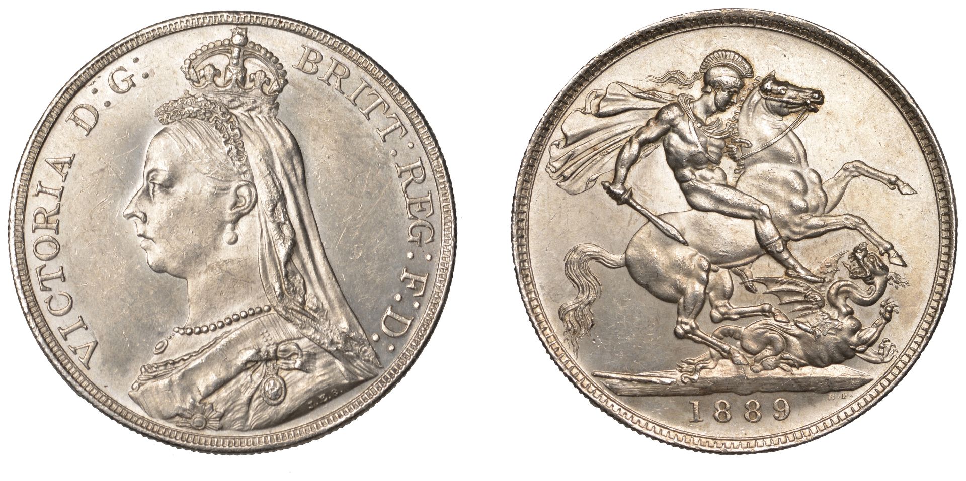 Victoria (1837-1901), Crown, 1889 (ESC 2589; S 3921). Extremely fine Â£100-Â£120