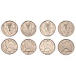 Free State (1921-1937), Threepences (4), 1928, 1933, 1934, 1935 (S 6629) [4]. First good ext...