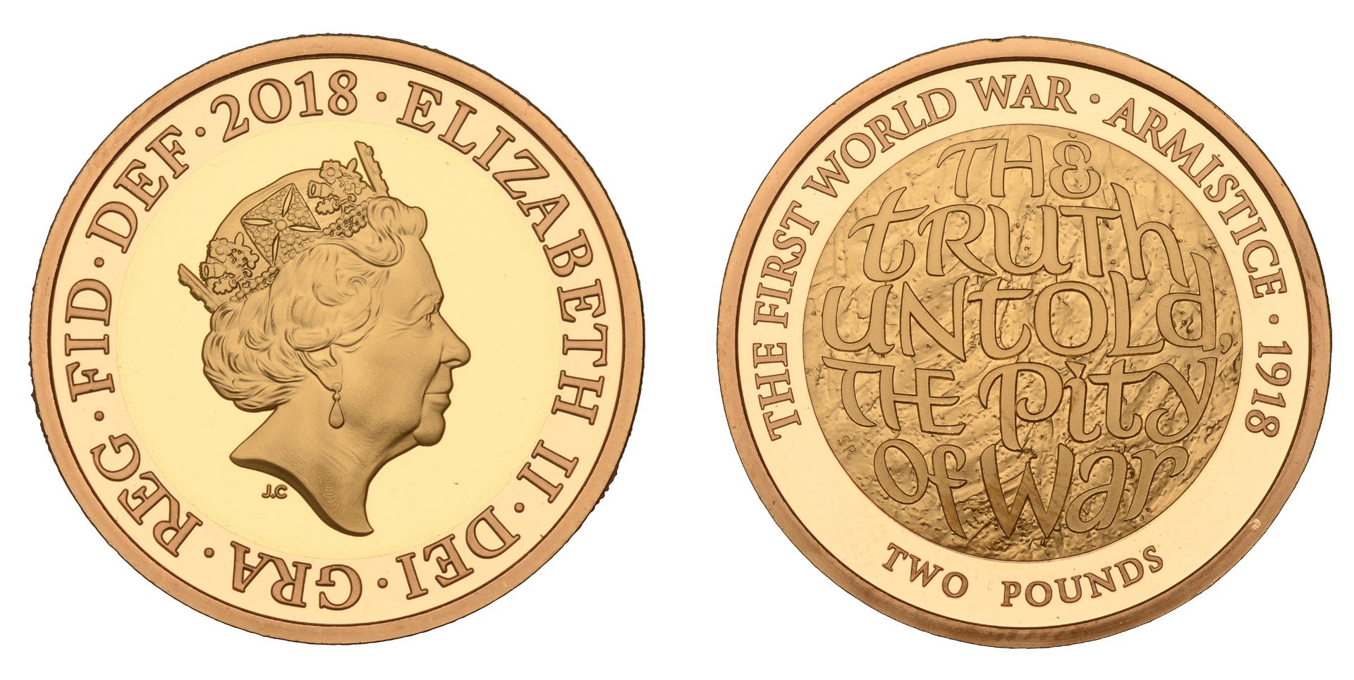 Elizabeth II (1952-2022), Decimal issues, Proof Two Pounds, 2017, in gold, 100th Anniversary...