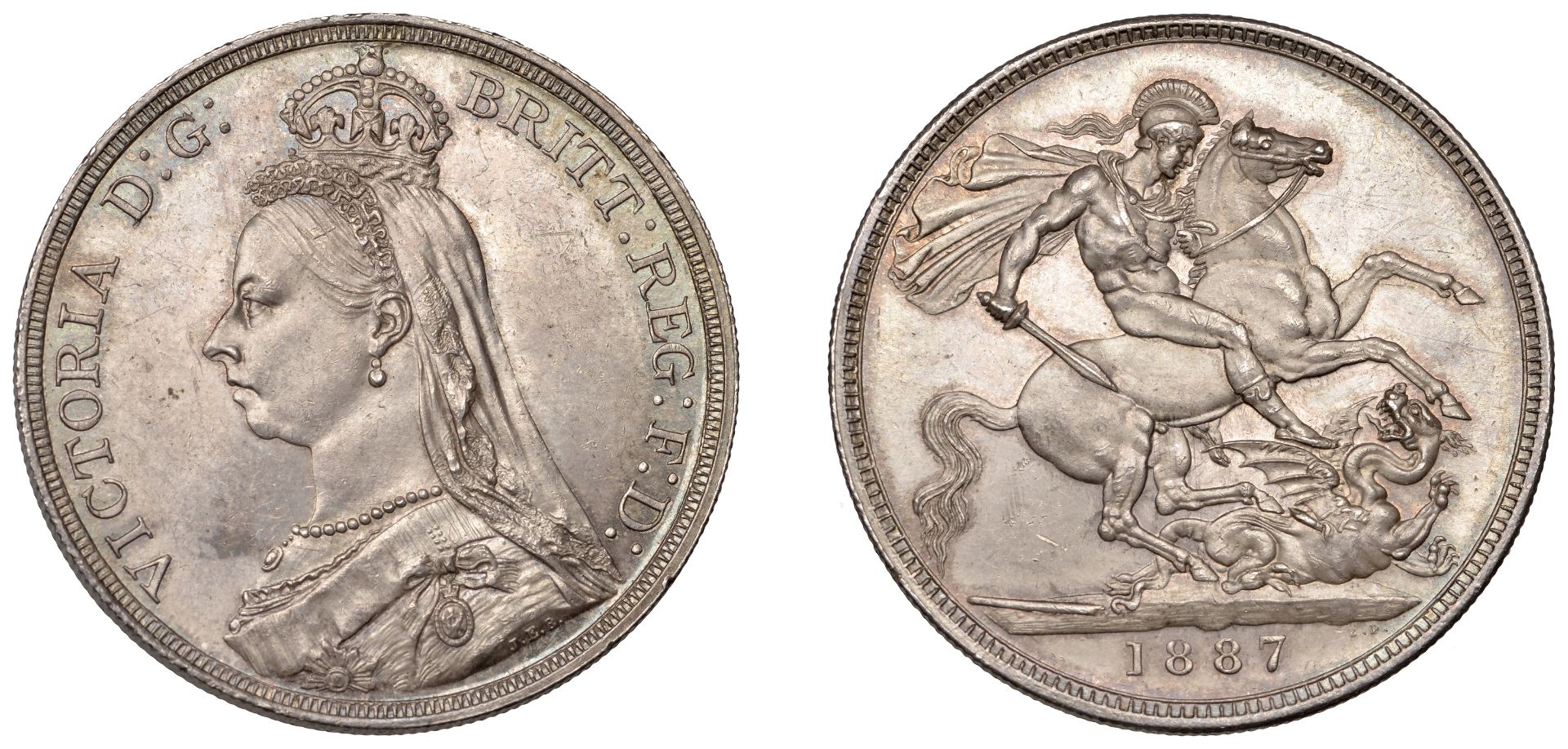 Victoria (1837-1901), Crown, 1887 (ESC 2585; S 3921). A few minor marks, otherwise extremely...