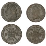 James II (1685-1691), Gunmoney coinage, Shilling, 1689 July., 5.09g/12h (Timmins 1C; S 6581A...