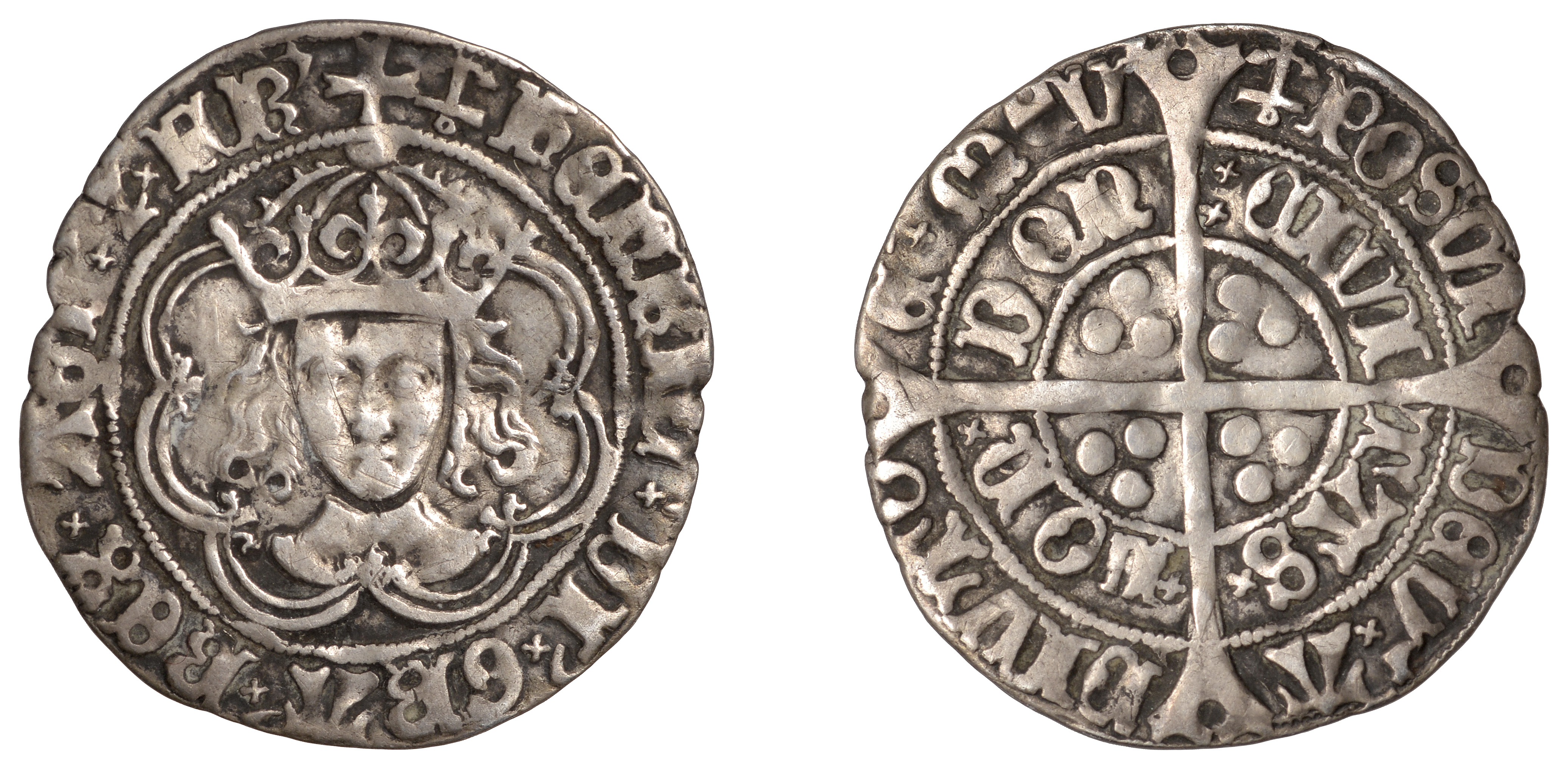 Henry VII (1485-1509), Facing Bust issue, Groat, class IIIc, mm. anchor, crown with inner ar...