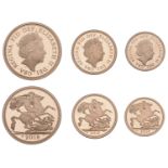 Elizabeth II (1952-2022), Gold Proof set, 2018, comprising Two Pounds, Sovereign and Half-So...