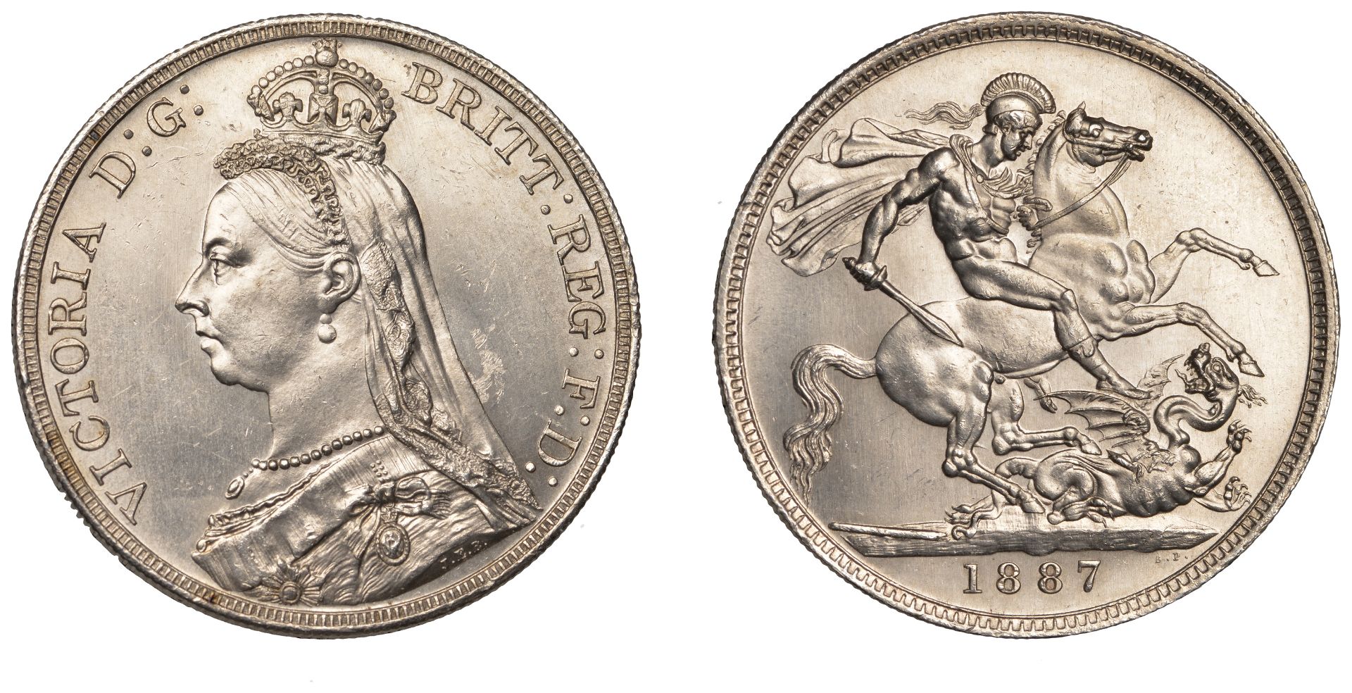 Victoria (1837-1901), Crown, 1887 (ESC 2585; S 3921). Extremely fine Â£100-Â£120