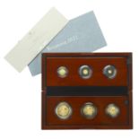 Elizabeth II (1952-2022), Britannia gold Proof set, 2022, 100 Pounds to 50 Pence (S PBG59) [...