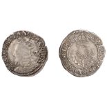 Charles I (1625-1649), Second coinage, Forty Pence, beaded inner circles, reads svprem Â·, 1....