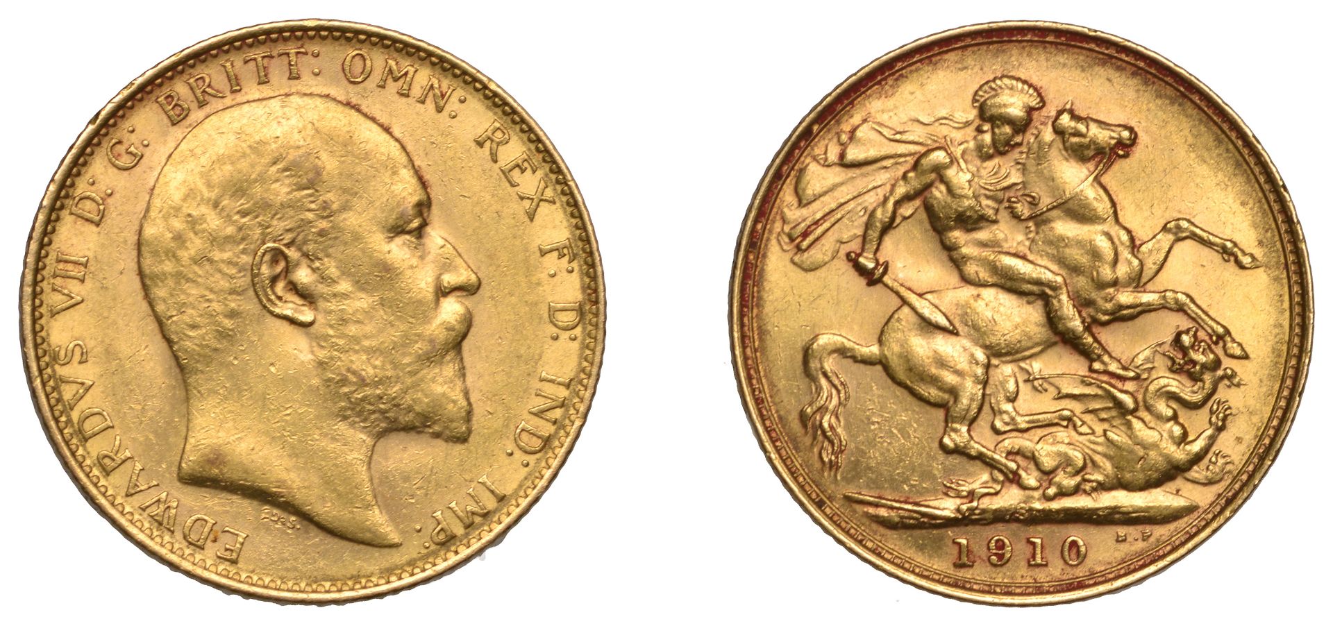 Australia, Edward VII, Sovereign, 1910s (M 212; S 3973). About extremely fine Â£300-Â£400
