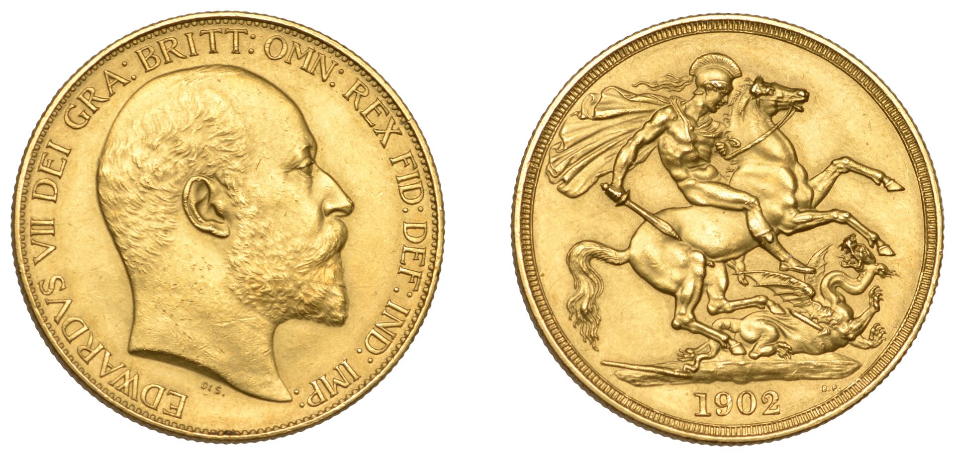 Edward VII (1901-1910), Proof Two Pounds, 1902 (Hill T41; S 3968). Brushed, scratch across o...