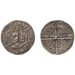 David II (1329-1371), Second coinage, Groat, class D, Edinburgh, 'Robert II' style bust, tre...