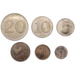 Elizabeth II (1952-2022), Trial Currency Decimal coin set, series 1, undated [c. 1963], comp...