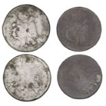 Charles II (1649-1685), St Patrick's coinage, Farthings (2) (S 6569ff) [2]. Poor to fair Â£8...