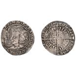 James II (1437-1460), Groat, Edinburgh, mm. cross pattÃ©e, tressure of six arcs, trefoils in...