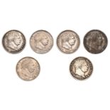 George III (1760-1820), New coinage, Shillings (6), 1817 (2, one with broken b in britt, oth...