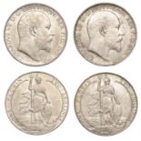 Edward VII (1901-1910), Florins (2), 1907, 1908 (ESC 3583-4; S 3981) [2]. First nearly extre...