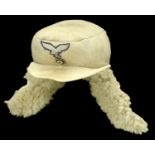 A German Second World War Luftwaffe Winter Fur Hat. A fine example, approximately size 56 w...