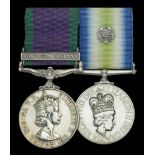 Pair: Marine M. S. Cavanagh, Royal Marines, who served with 45 Commando during the Falklands...