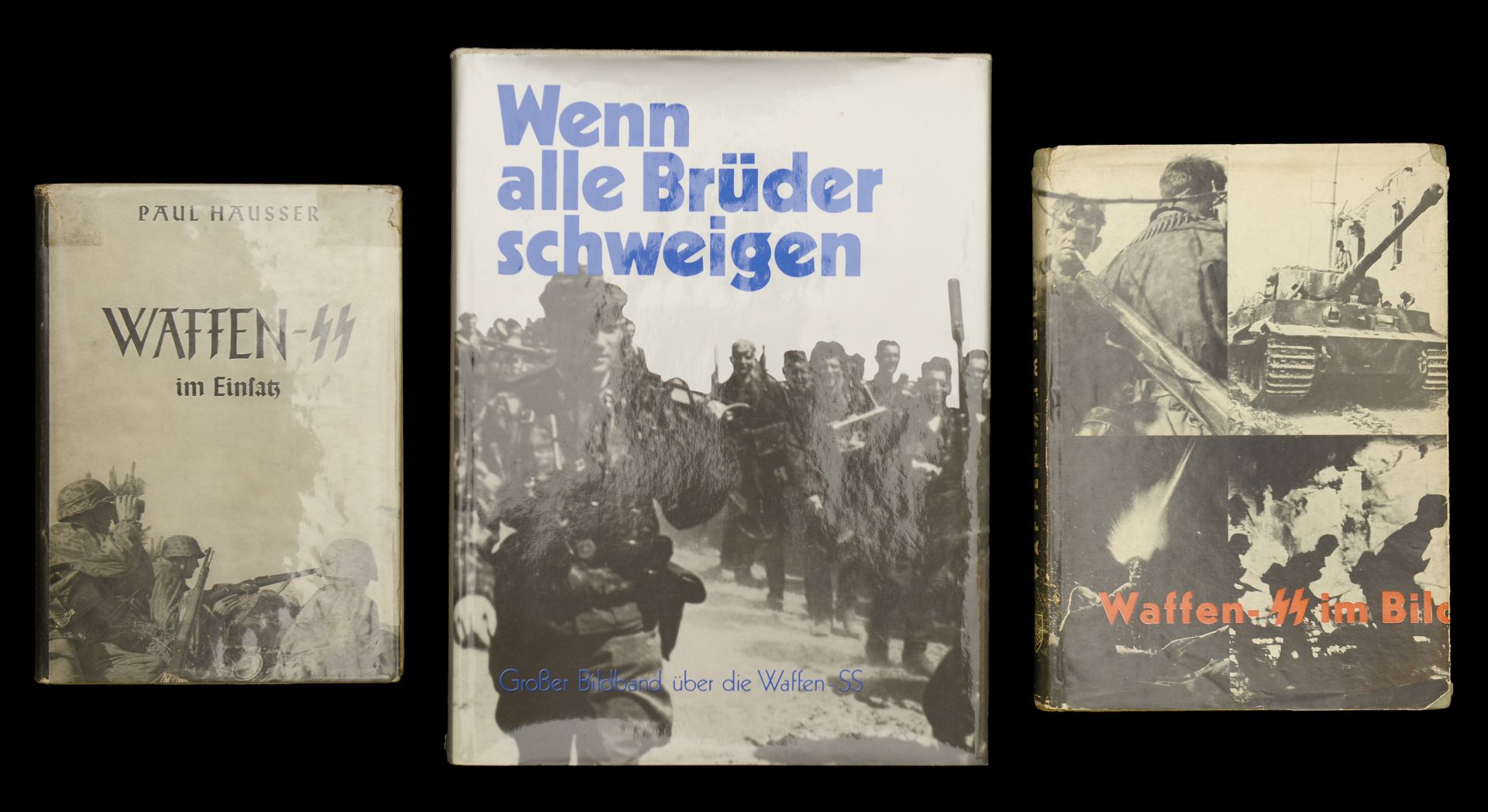 Post-War Books on the Waffen SS. Three post-War German publications on the Waffen SS, compr...