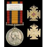 Queen's South Africa 1899-1902, no clasp (Nursing Sister R. Donian.) officially impressed na...