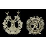 London Scottish Officer's Silver Glengarry Badge. A good example, HM Edinburgh 1939 retaile...