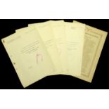 German Second World War Award Files signed by Goering. 4 interesting files each on the head...