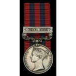 India General Service 1854-95, 1 clasp, Burma 1885-7 (Lieutt. R. M. Barrington. 1st. Bn. Ham...