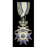 Germany, Bavaria, Order of Military Merit, Fourth Class breast badge, 64mm including crown a...