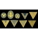 German Second World War Army Tropical, Continental, and Coastal Artillery Rank Stripes and T...