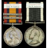 Pair: Orderly W. Andison, Leicester Corps, St John Ambulance Corps Queen's South Africa 1...