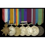 Six: Sergeant W. I. F. Mills, 1st (The King's) Dragoon Guards 1914 Star (5853 Sjt. W. I....