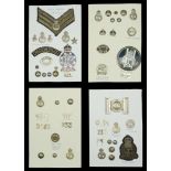A Collection of Palestine Police Insignia. A comprehensive selection of Palestine Police in...