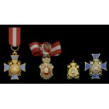 Miniature Medals: Portugal, Kingdom, a selection of four privately-commissioned miniature me...