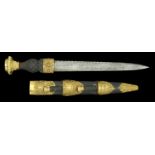 A 74th (Highlanders) Light Infantry Dirk. A Fine Officer's gilt Dirk c.1855-81, engraved 30...