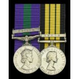 Pair: Rifleman R. A. G. Baggs, Rifle Brigade General Service 1918-62, 1 clasp, Malaya, E....